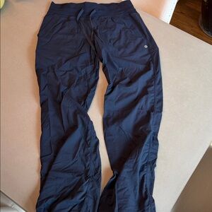 Lululemon women’s Navy Blue Athletic Pants with adjustable ankle ties